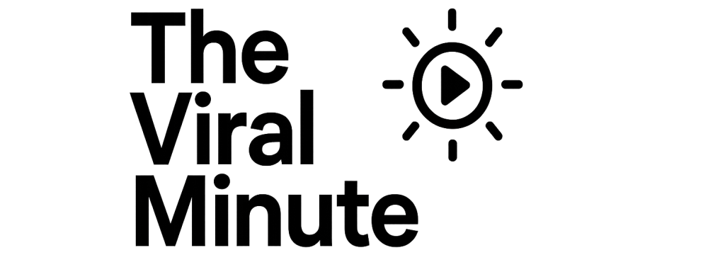 The Viral Minute logo – tech news and trending stories brand logo with clock icon