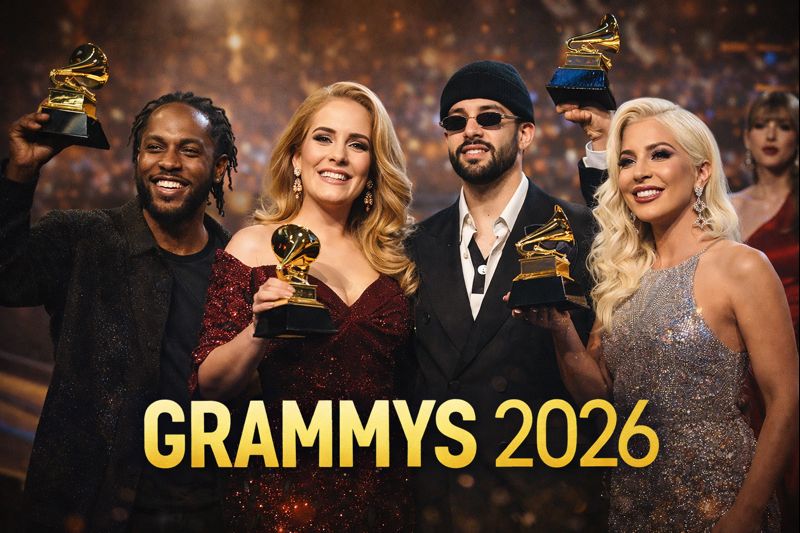 Grammys 2026 red carpet featuring artists and performers expected to win major awards