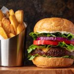 Burger King style burger with sesame bun representing the Whopper Guarantee