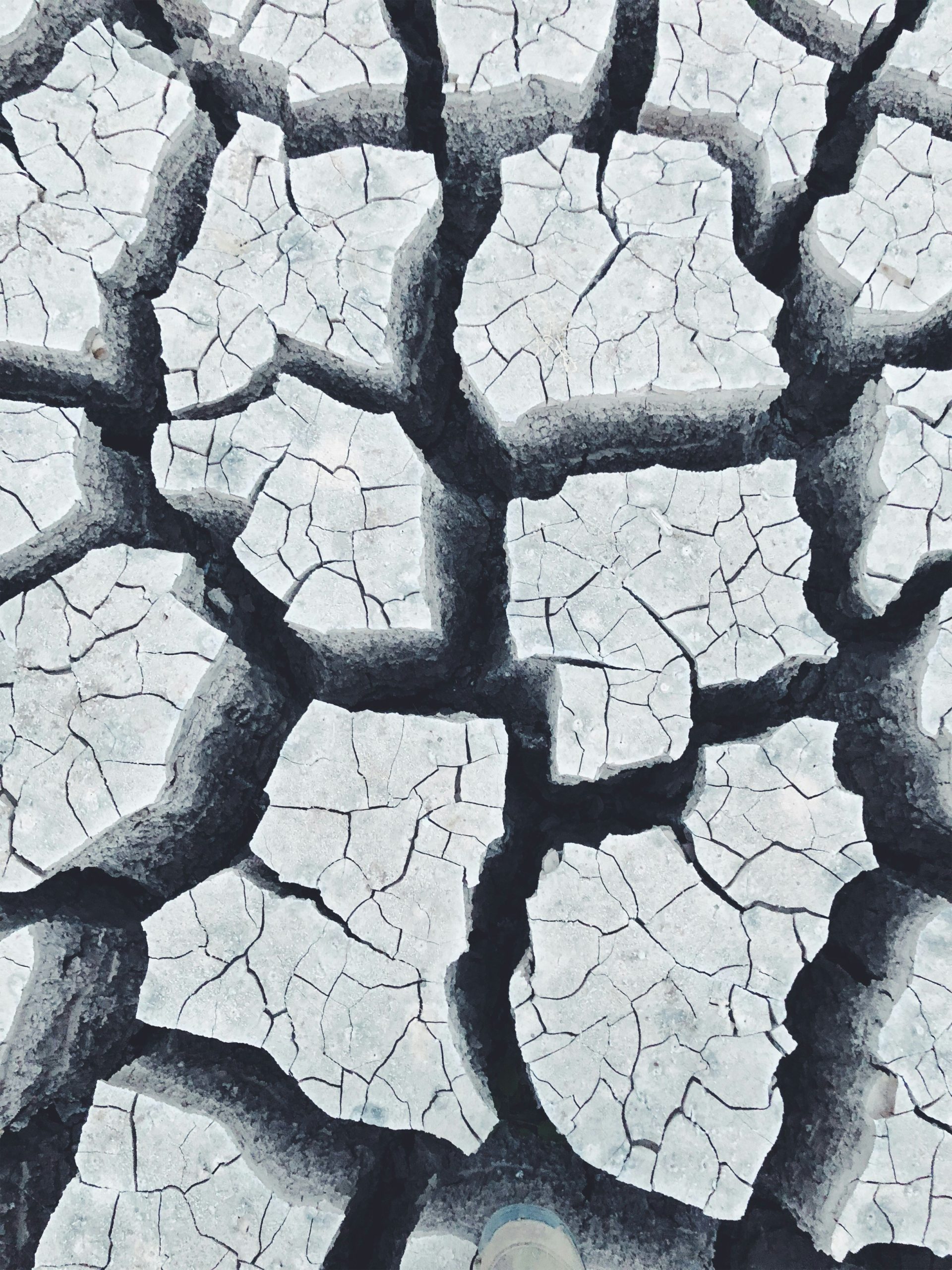Cracked road after Mexico earthquake