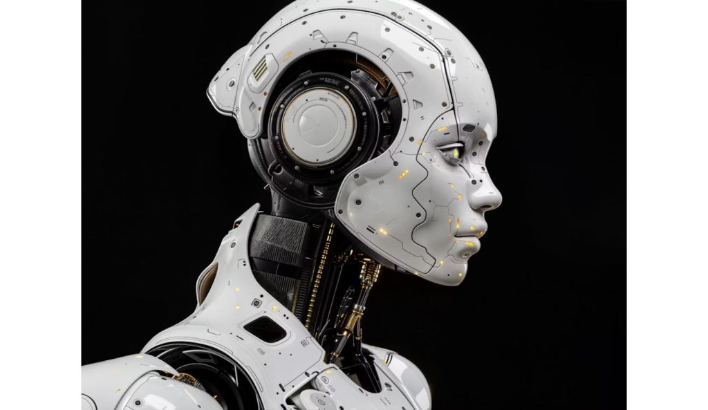 Close-up of a humanoid robot head representing 2026's biggest humanoid robots news