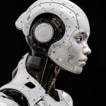 Close-up of a humanoid robot head representing 2026's biggest humanoid robots news