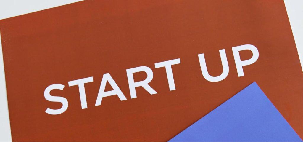 Startup news July 2026 - paper cutout spelling START UP