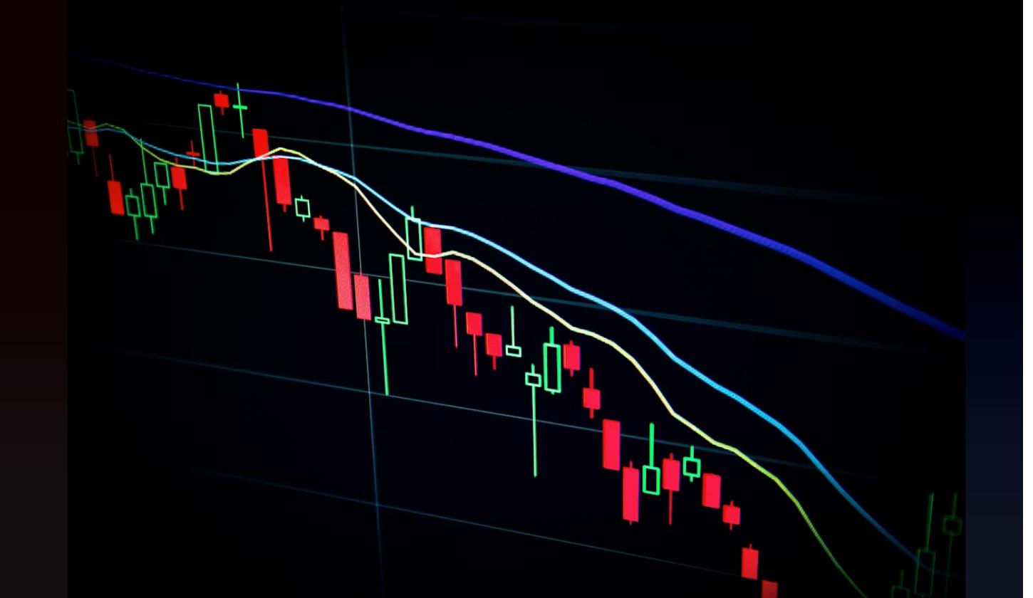 Stock market candlestick chart representing today's business and tech news in this 60-second news roundup
