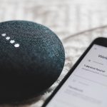 Illustrative photo of a round smart speaker, representing the shape of OpenAI's rumored AI speaker
